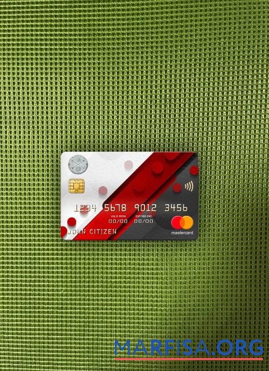 Blank Liberia Central Bank mastercard photolook front template